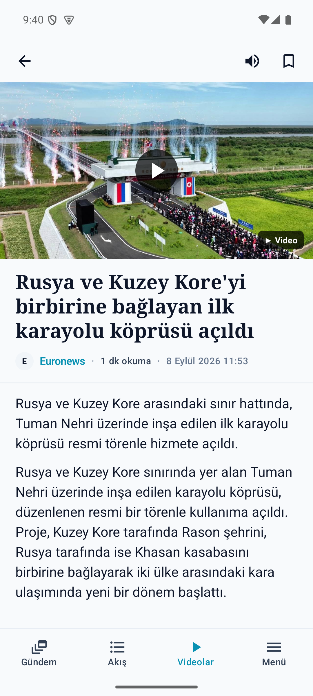 GündemAI zengin haber okuyucusunda editoryal görsel, bağlam notu ve video oynatıcı
